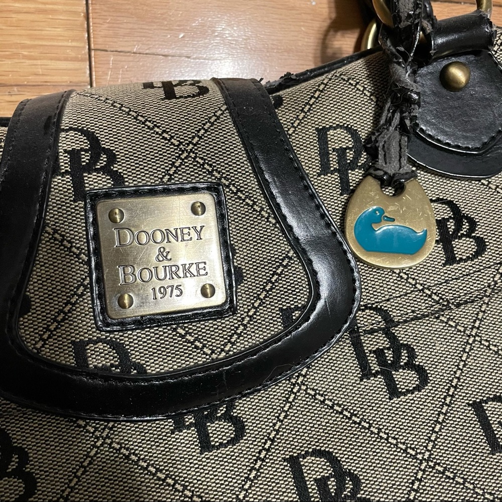 Dooney & Bourke Monogram Satchel Bag - Picture 3 of 13
